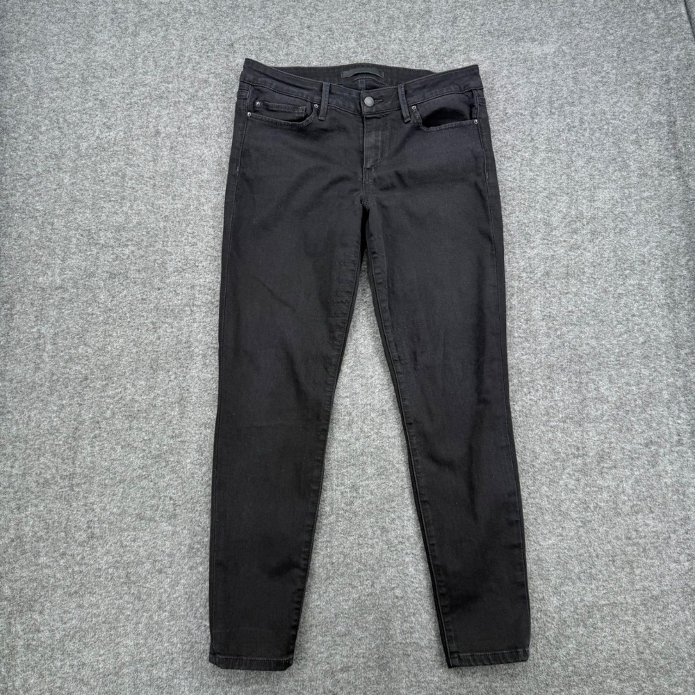 Joes Jeans The Icon Skinny Jeans Womens Black Mid Rise Stretch Denim Pants 30